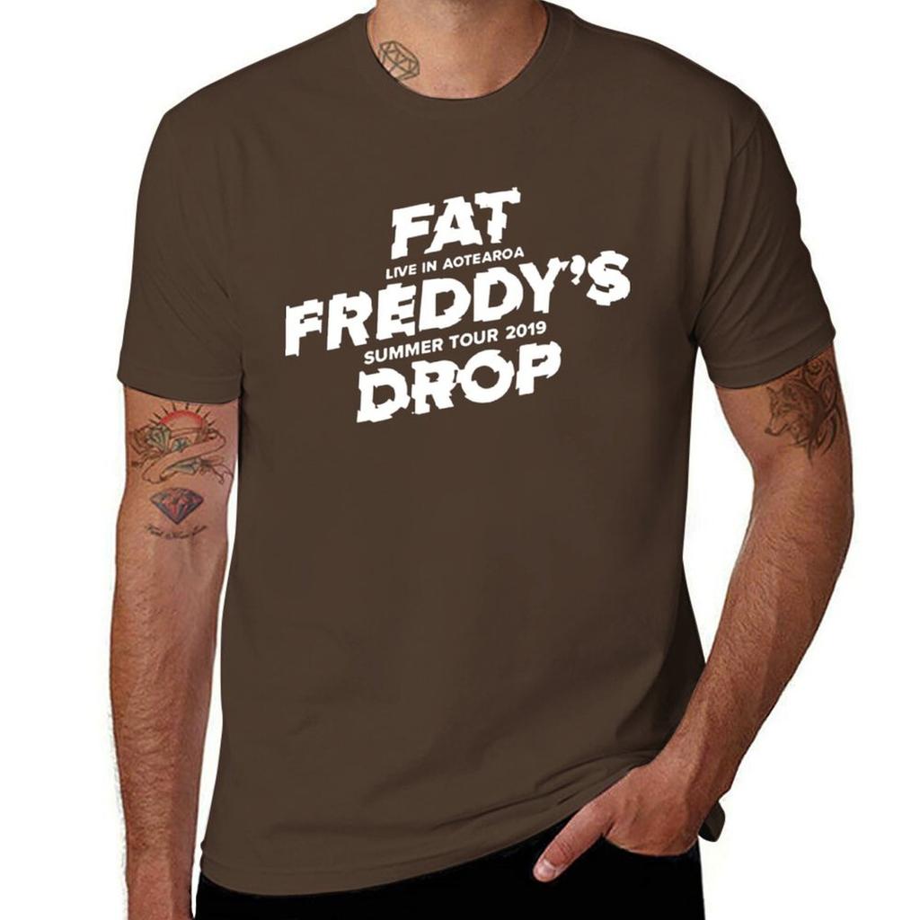 Fat Freddy&x27;s Drop Aotearoa Summer Tour 2019 Essential . T-Shirt Boys Animal Print Quick-drying Plain White T Shirts Men