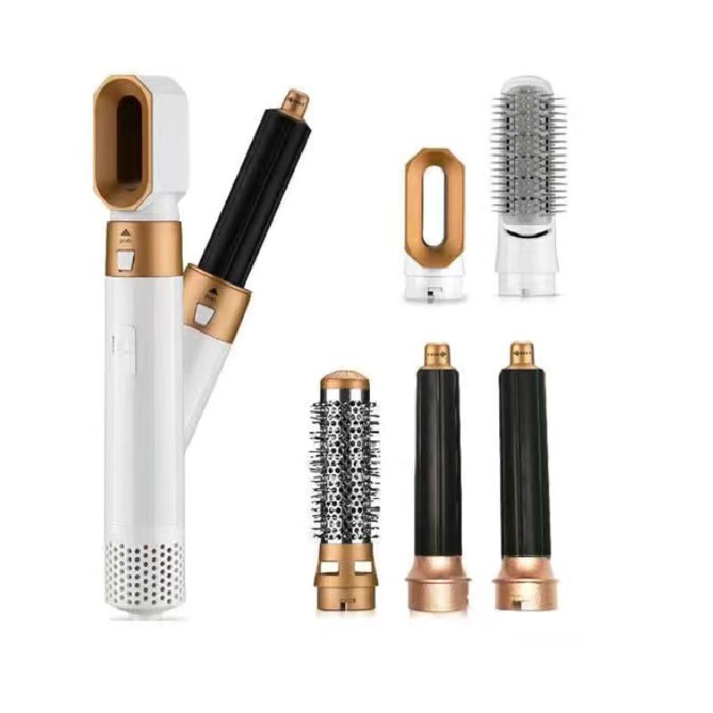 

5 в 1 Электрический фен-плойка Набор Съемный стайлер Горячий воздух Салонная щетка EU