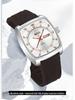 OFNS Men's Trendy Quartz Wristwatch: Steel Band, 3D Scale, Business Casual, Waterproof, Luminous.
