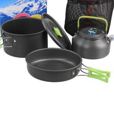 Tragbares Camping-Kochgeschirr-Set für den Außenbereich