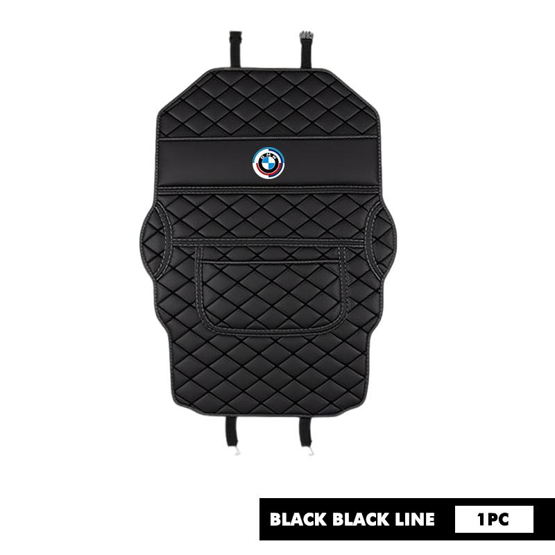 AAD1 Leather Car Back Seat Protector Seat Mud Anti-Child-Kick Pad For BMW X1 X2 X3 X4 X5 X6 F49 F39 F25 G01 F16 G06 G07 F25 F30