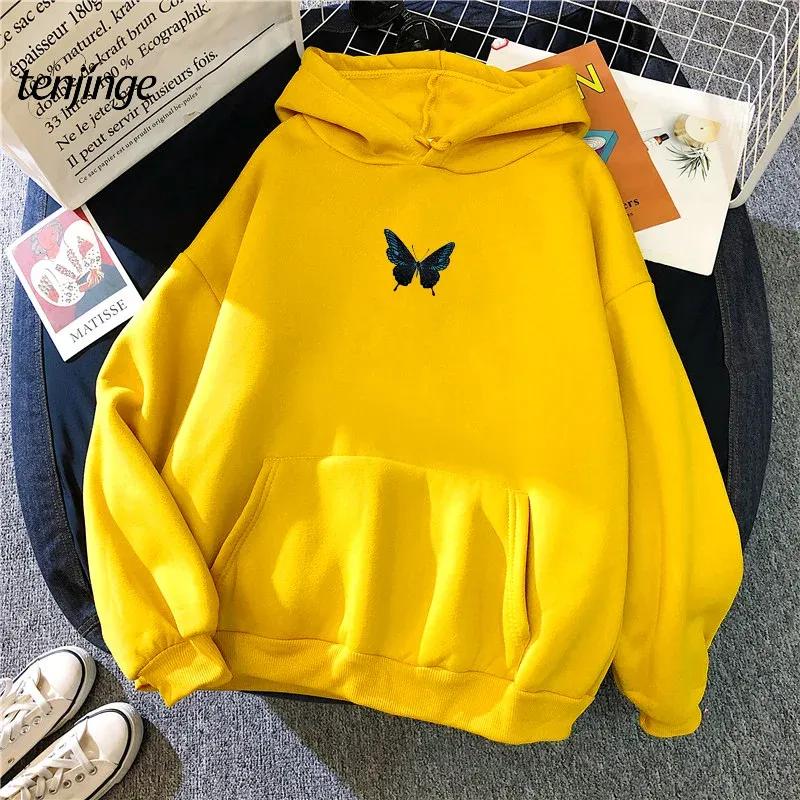 Hot Selling Winter New Hooded Sweatshirt with Sweet and Simple Printed Korean Style Fresh Streetwear Women's Hooded Sweatshirt