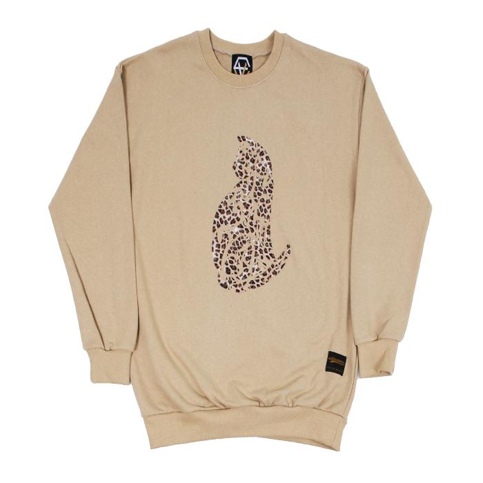 EIGHTVOLUME Ev Reopard Crewneck (Beige)