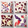 4Pcs Double-Sided Printed Pillow Covers, Red Purple Botanical Art Decorative Throw Pillow Cases, Fall Home Decor Cushion Covers