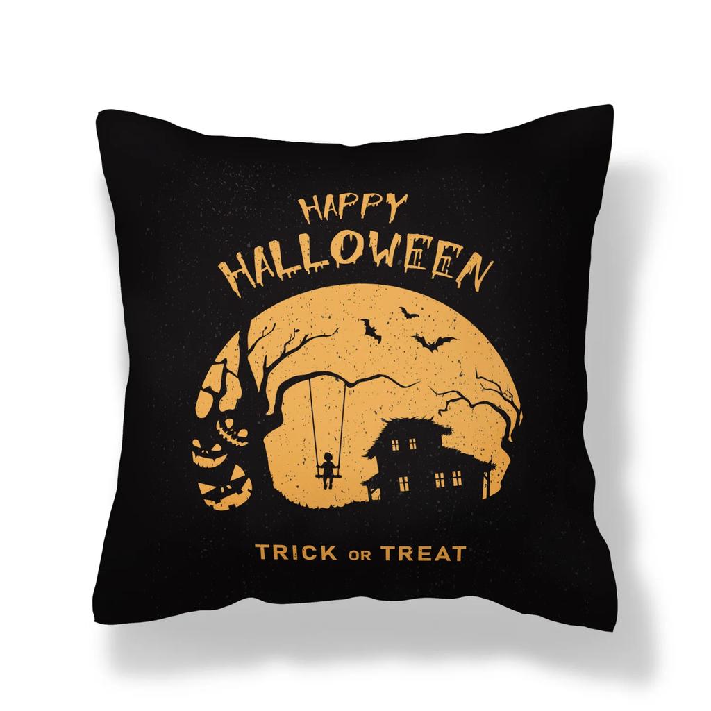 Pumpkin Collection Halloween Themed Pillowcase Sofa Cushion Cover Holiday Gift Party Decoration Home Decor