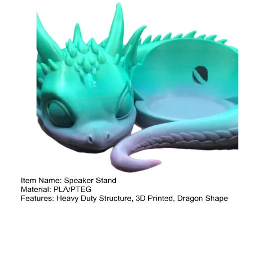 3D Printed Dragon Speaker Stand Lying Dragon Smart Speaker Base Cartoon Dragon