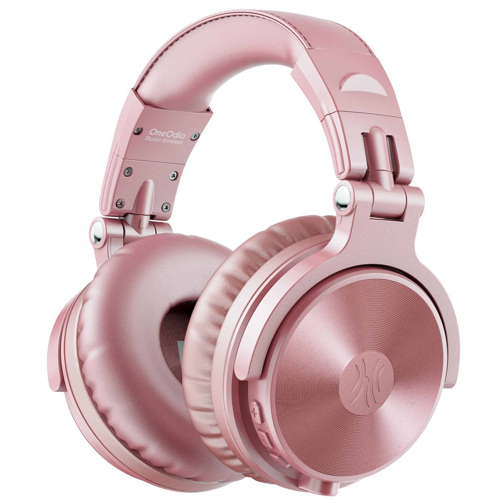 

OneOdio Pro C Wireless Up to 110 Hours of Continuous Bluetooth Headphones with Deep Wired Rose Gold Headphones, Playback, Bass, High-Resolution Audio,