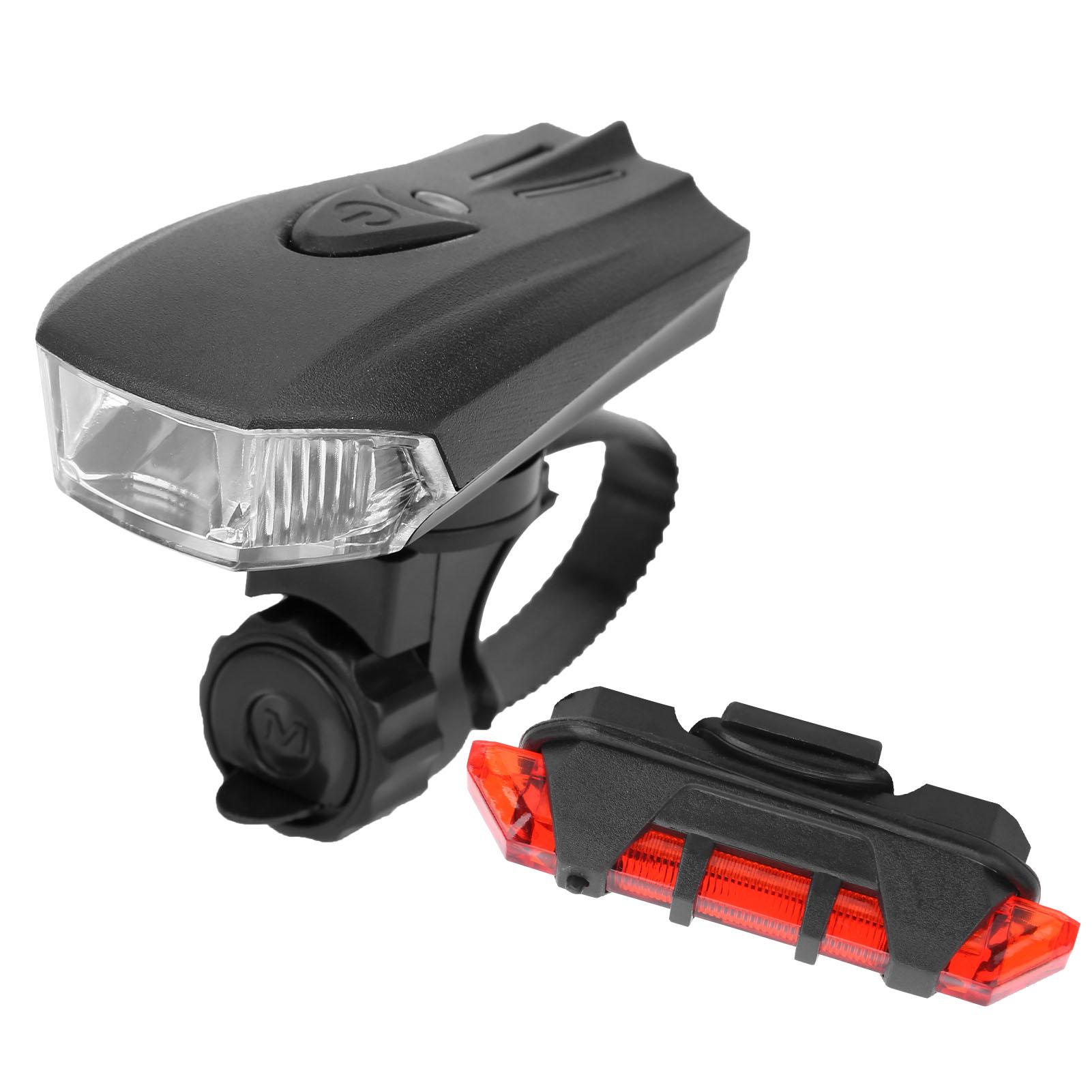 Bicycle Headlights Taillights Set  USB Charging Warning Intelligent Sensing Light Cycling