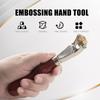 Craftsmanship Wood Handle Leather Press Wheel for Artistics Creation Comfortable Control and Long Time Use