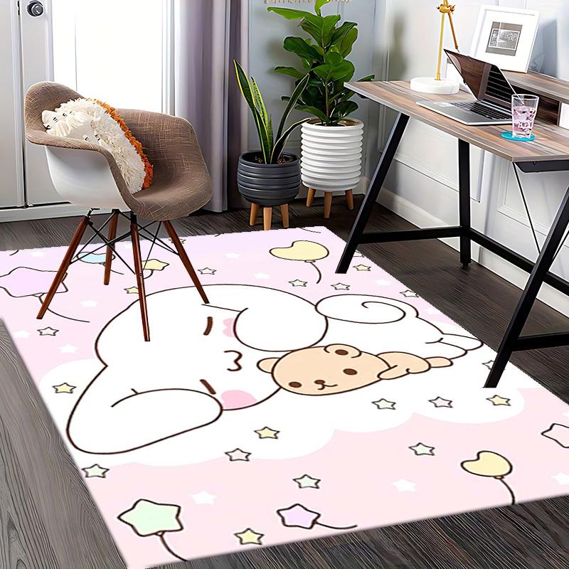 Anime Cartoon Design Chair Mat - Non-Slip Carpet for Office Chairs, Suitable for Home Decor, Living Room, Bedroom, Game Room, and Dormitory Flooring.E