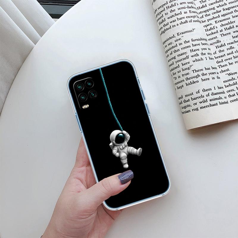 RA4 Astronaut Space Moon Alien Phone Case for LG K22 K30 K40 K41 K42 K50 K50S K51 K51S K52 K61 K62 K71 K92 Q60 Q61 V40 V50 V60