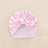Cartoon Baby Fetal Cap 0-5 Months Newborn Turban Hat Windproof Boneless Muslin Hat  Toddler