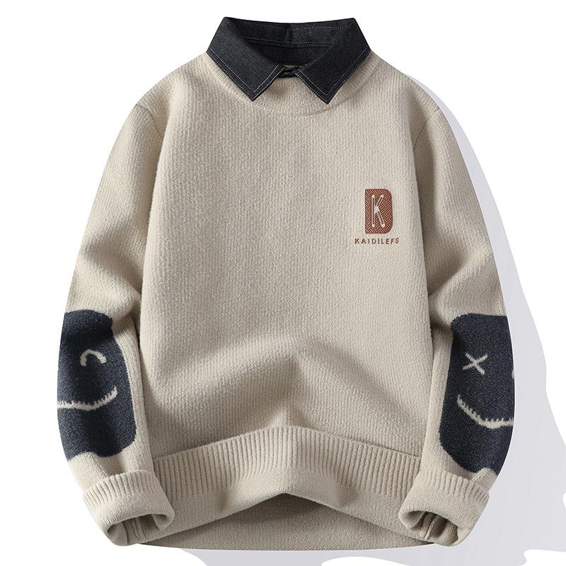 

Хит продаж Взрывной Осенне-зимний Новый Повседневный Трикотажный Свитер с Полувысоким Воротником, Свитер, Куртка из Ниток 190/100A хаки