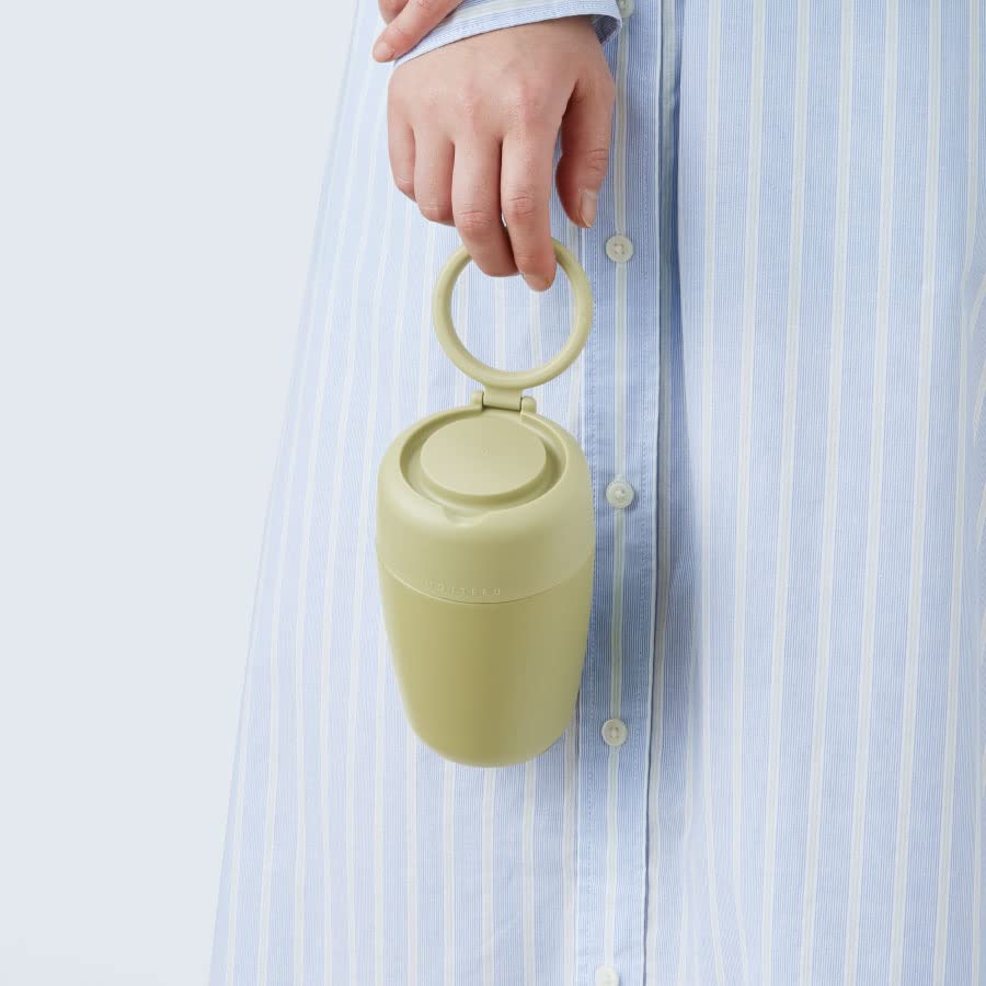 MOTTERU Anywhere Drip Thermos Bottle (Caramel Beige) Thermos Stainless Steel Bottle, Hot Coffee, Coffee Thermos, Double-Layered Vacuum Wall,