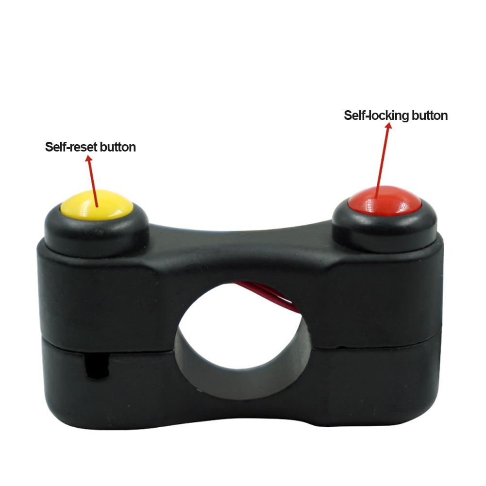Motorcycle Switch Electric Bicycle Scooter 7/8" 22mm Handlebar Switches Headlight Fog Lamp Horn ON OFF Start 2 Button