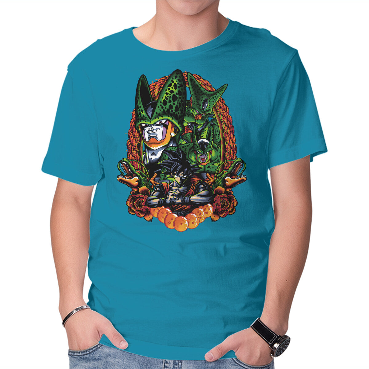 Unisex Crew Neck T-Shirt Android Eater Graphic Short Sleeve Casual Tee XXXXL