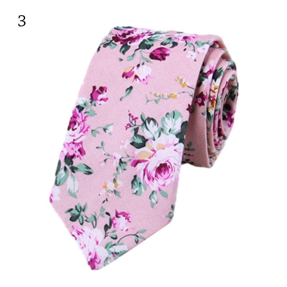 6 cm Květinová kravata Roztomilá kravata Módní bavlněná kravata Pánská Dámská