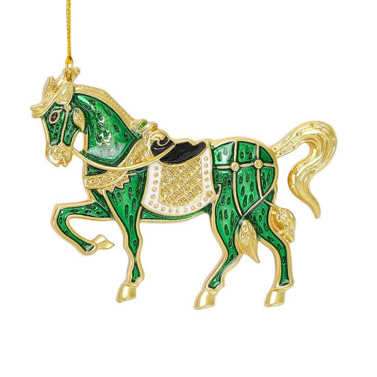 Horse Christmas Ornaments Sparkly Rhinestone Horse Hanging Decoration