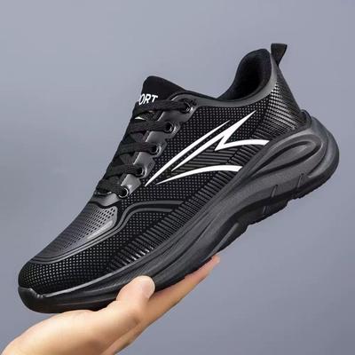 Buty męskie lekkie codzienne buty trekkingowe jesienno-zimowe skórzana powierzchnia oddychające buty do biegania miękka podeszwa sportowe casualowe modne buty