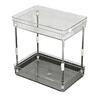 Bathroom Countertop Organizer with Multi Layer Tray Shelf for Makeup Cosmetic and Skincare Storage Convenience