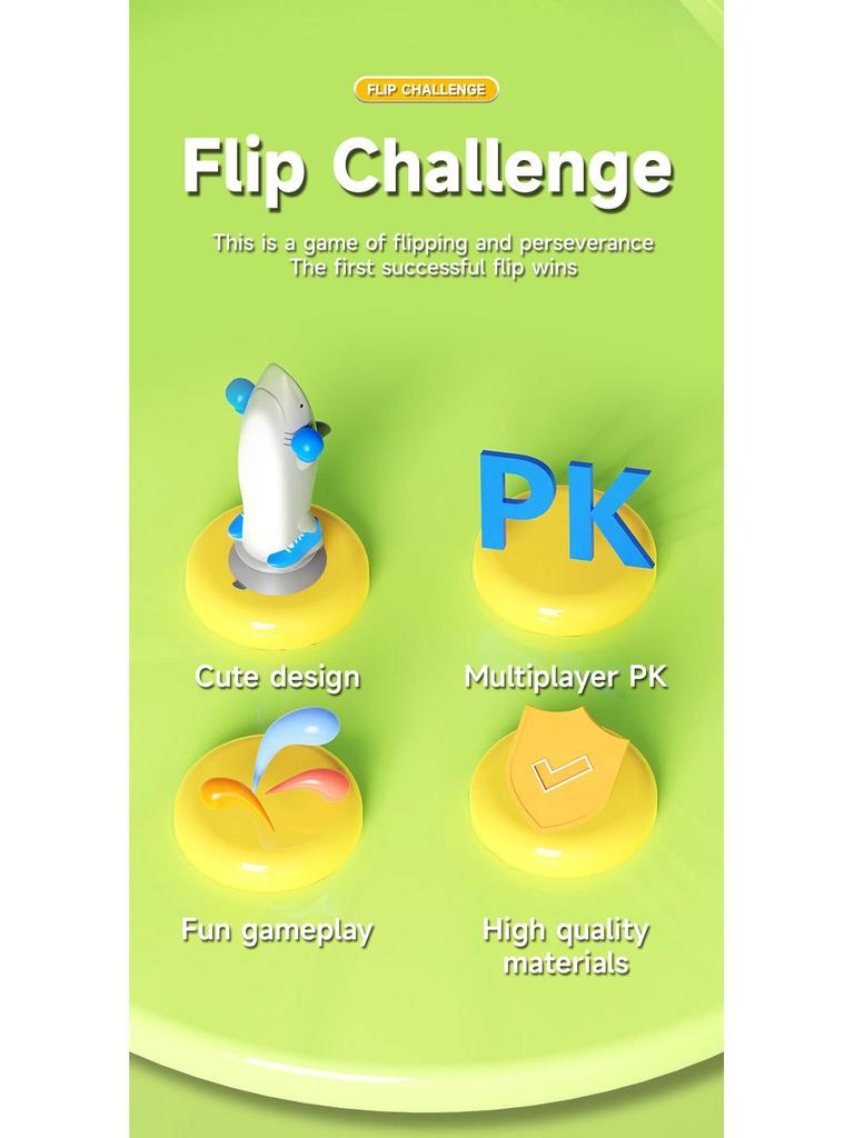 Creative Shan Hai Jing Flip Banana Monkey Shark Children's Party Table Game