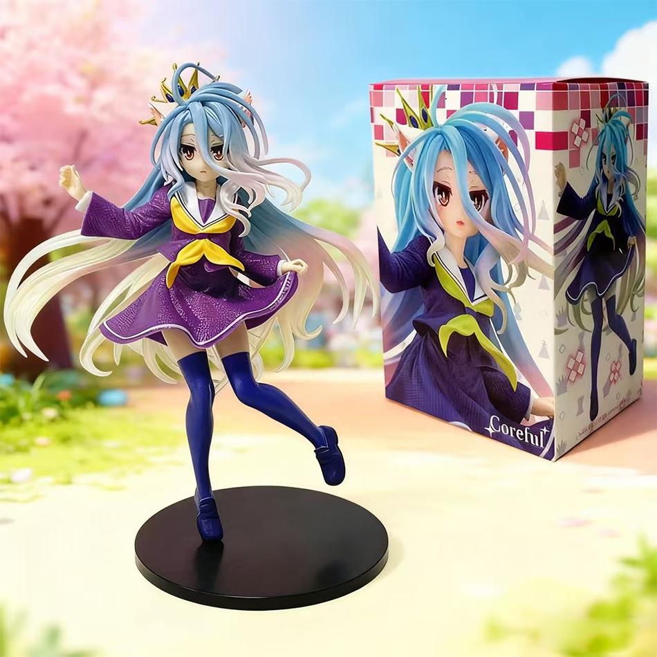 Anime NGNL No Game No Life Weiß " 18,5CM Shiro PVC Modell Actionfiguren Modellsammlung Ornament Spielzeug Weihnachtsgeschenk Auf Lager