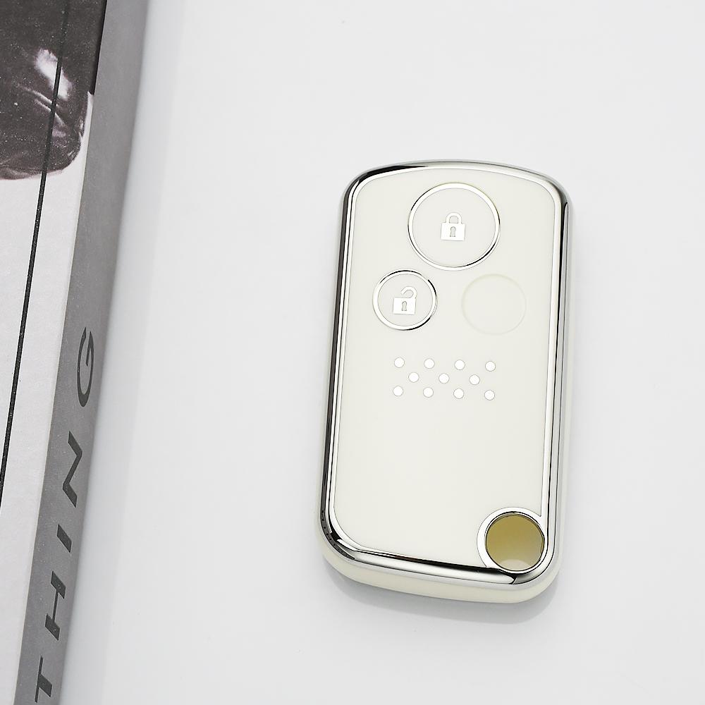 For Honda Freed Spike Step WGN RG1 Spada CRZ CRV Fit Shuttle Fried TPU Shell Holder Car Key Fob Case Cover Accessories