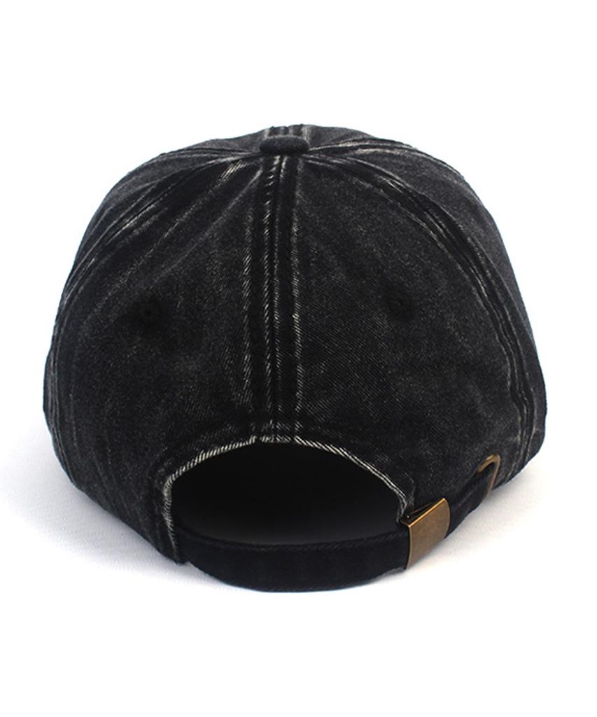 Yunibeosyeolkemiseuteuli Vintage Washing Bubble Black Ballcap
