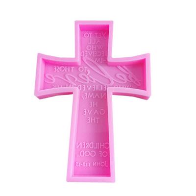 Křížové pryskyřičné formy, Silikonové formy kříže z epoxidové pryskyřice pro klíčenku, DIY řemesla, Náhrdelník, Šperky, Přívěsky, Hallowee