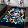 1pc Stitch Pattern Area Rug Soft Flannel Floor Mat for Living Room,Office,Bedroom and Carpet,Sofa Coffee Table Floor Mat