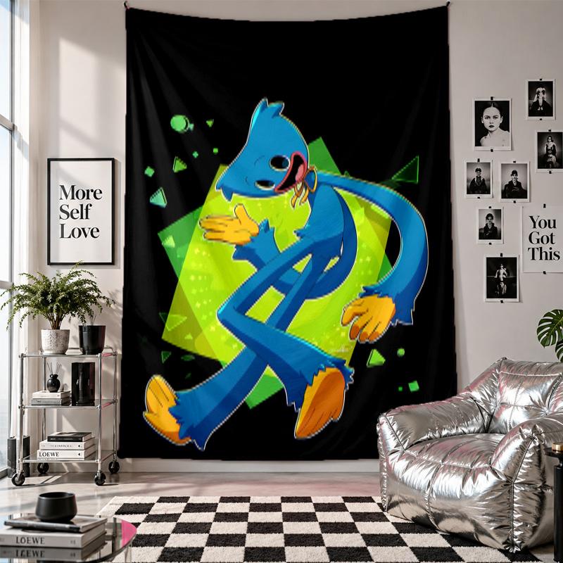 Wall TapestryHuggy Wuggy Art Hanging Cloth Decorative Background Cover for Room Decoration