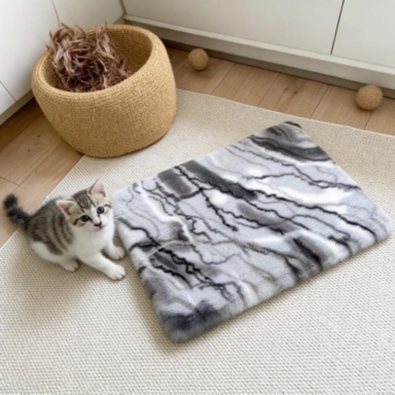 

Rabbit Plush Cat & Dog Winter Warm Round Pet Bed 40*35cm