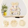 First Year Picture Frame Display Tabletop Memorable Kids Nursery 12 Monthly Milestone Photo Board