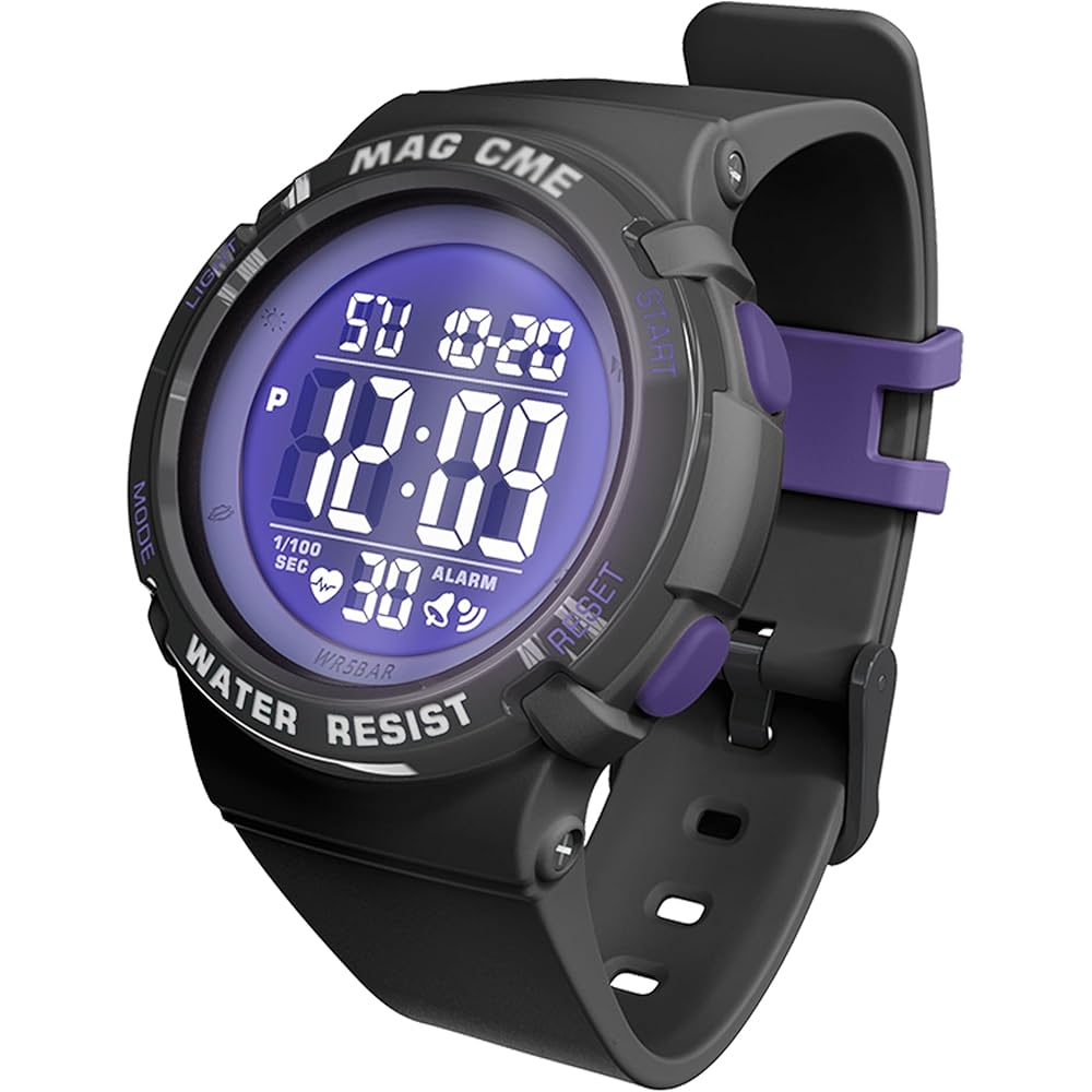 Maeau Kids Sports Watch Multi-Function Waterproof Alarm Stopwatch Date Display LED Analog Digital Watch for Boys and Girls