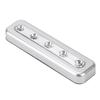 4X Silver 5LED Touch Strip Push Lights For Camper RV Caravan Kitchen Cupboard Cabinet Lamp