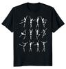 NEW LIMITED Skeleton Dancing Ballet Classic Novelty Tee