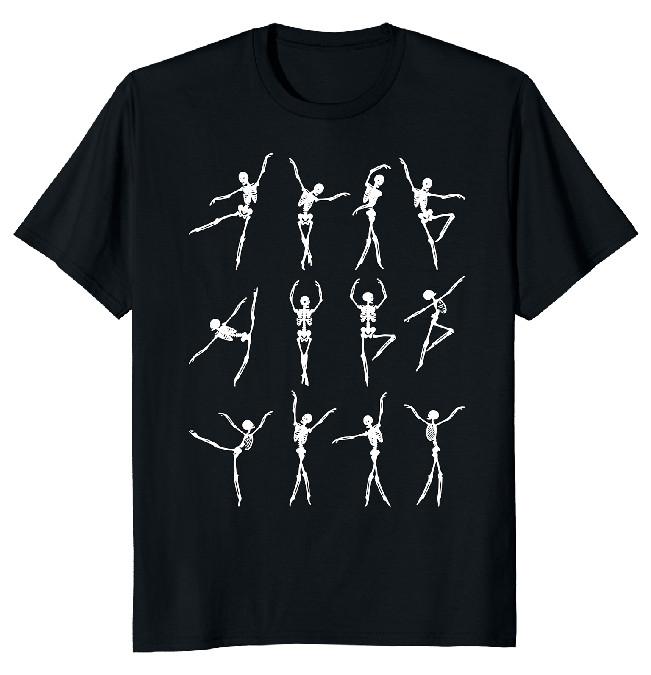 NEW LIMITED Skeleton Dancing Ballet Classic Novelty Tee XXXXL
