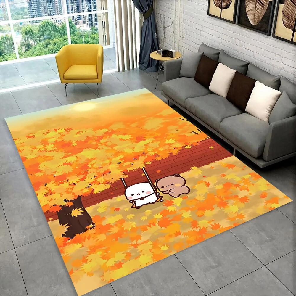 27 Style New Bubu Dudu Love Cartoon Bear Carpet Rug for Living Room Bedroom Home Sofa Decoration,kids Play Non-slip Floor Mat