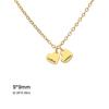 Custom 1-3 Heart Pendants Necklace Stainless Steel Women Symbol Engraved Jewelry Gift for Mother Friends