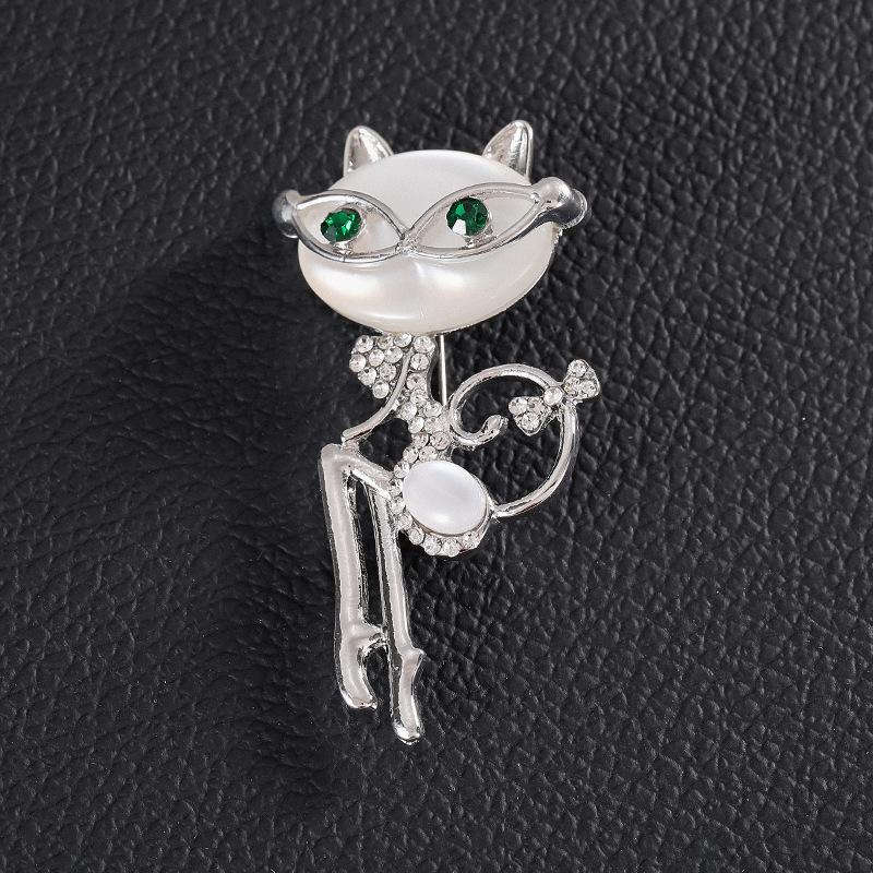 Wear Glasses Cat Brooches Sexy Cat Pins and Brooches Wedding Accessories