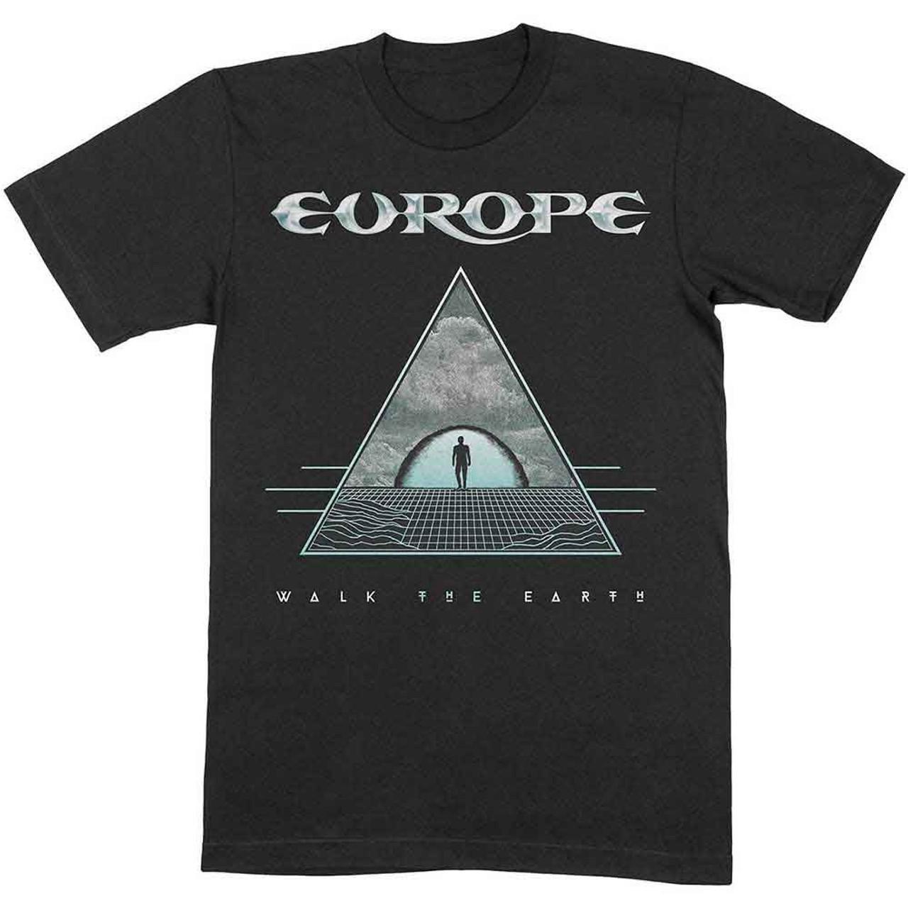 Europe Band Walk The Earth Album Cotton Black All Size T Shirt CM385 Unisex T-Shirt S