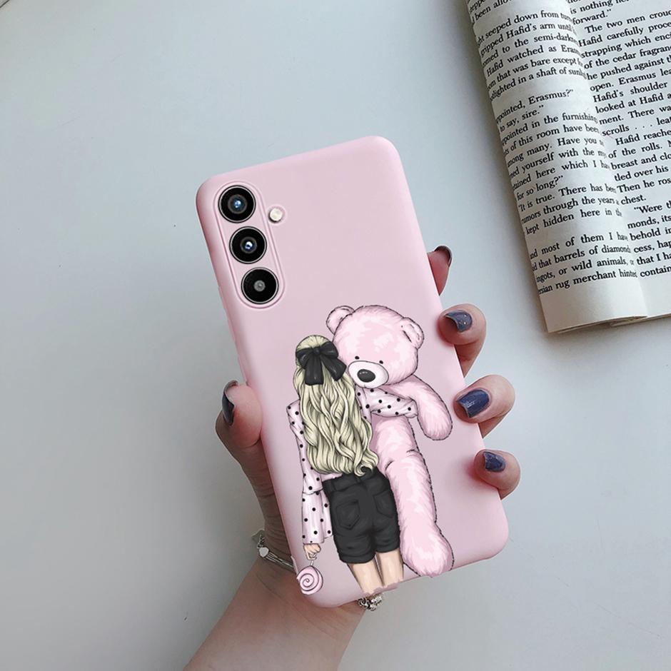 Cover Case For Samsung A34 5G Phone Shell On Samsung Galaxy A54 5G Back Cover Girl Silicone Soft Casing Shockproof Bumper Fundas