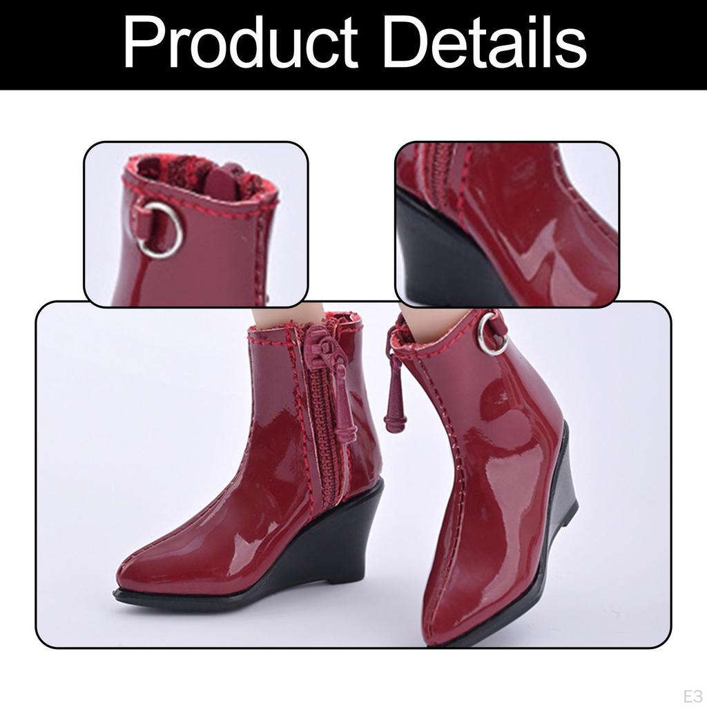 1/6 Action Figure Shoes Doll Costume Accessories Hollow Boots Mini Miniature Model for 12 Inch