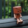 Creative Mini Wooden Man Perfume Holder Ornament Car Perfume Ornament  Car Interior Use