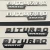 3D ABS Chrom Schwarz C 43 Logo C43 Buchstaben Aufkleber BITURBO 4MATIC Emblem Auto Plakette Für Mercedes C43 AMG W205 W204 Zubehör