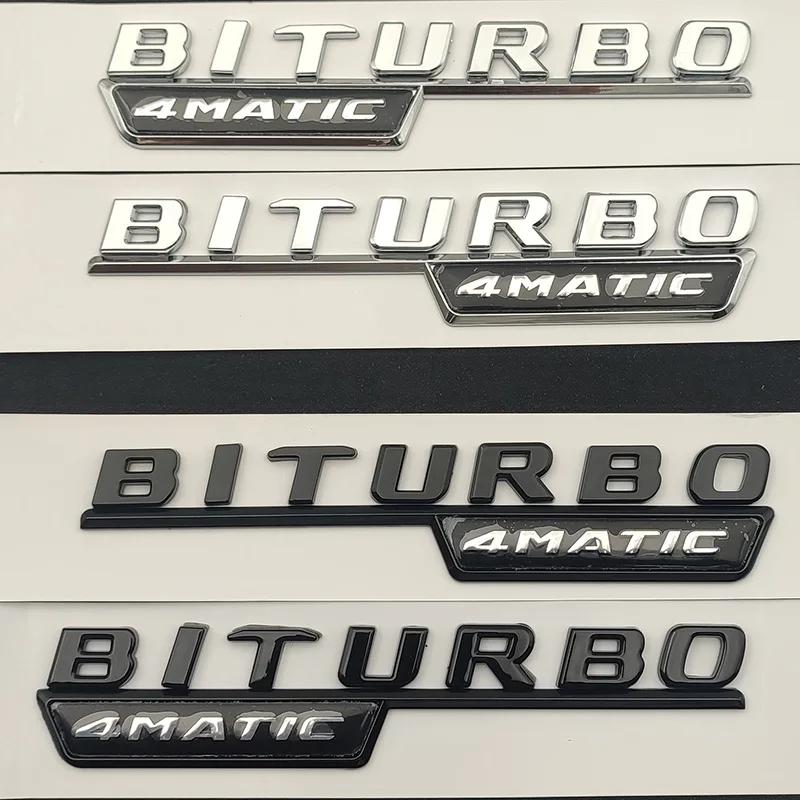 3D ABS Chrom Schwarz C 43 Logo C43 Buchstaben Aufkleber BITURBO 4MATIC Emblem Auto Plakette Für Mercedes C43 AMG W205 W204 Zubehör