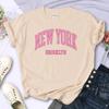 New York Brooklyn T-shirt femminile stampata Abbigliamento Vintage T-shirt traspiranti estive a maniche corte interamente matematiche Top casual da donna