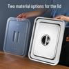 Versatile 304 Stainless Steel Rectangular Food Pan with Lid