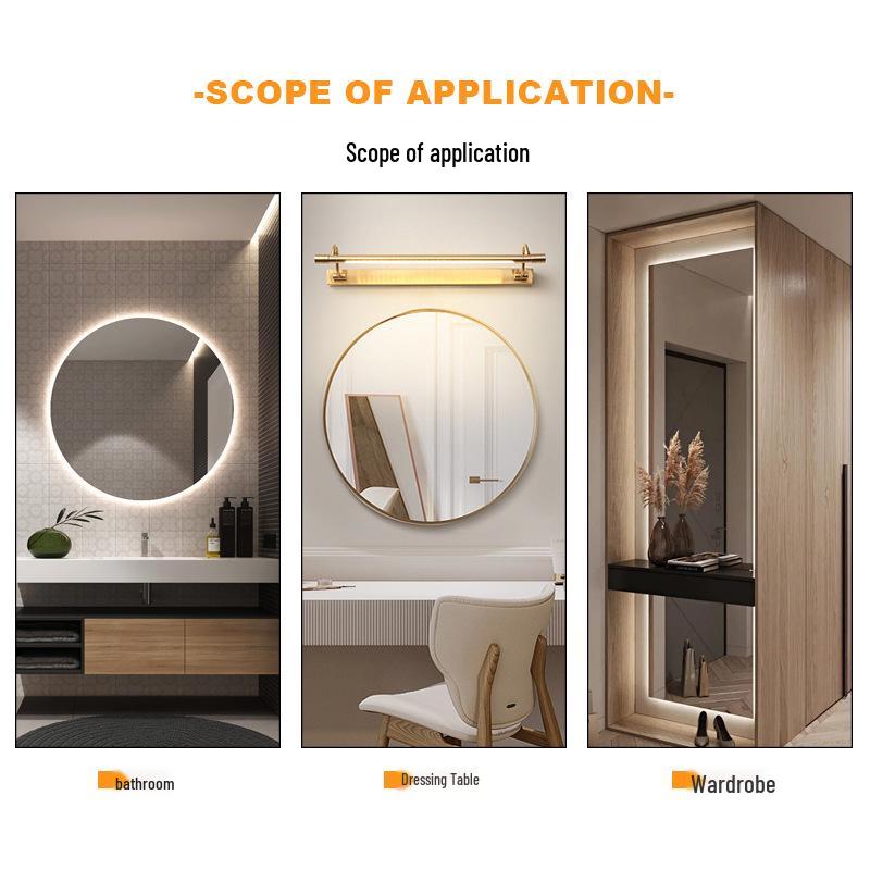 110V/220V Bathroom Mirror Touch Control LED Strip with Dual Key Defogging Module