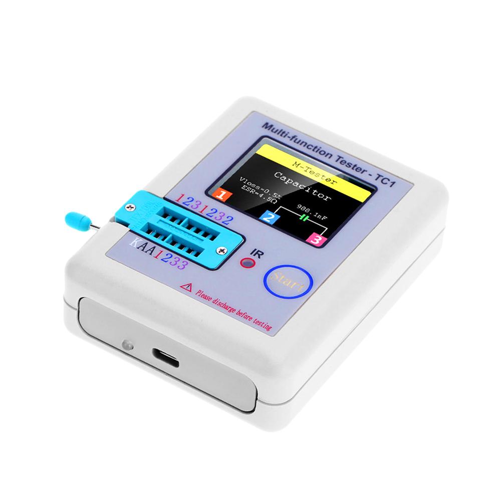 Colorful Display Transistor Tester Multi-functional   Backlight Didoe Triode Capacitance Resistor Detector Inductance MOSFET NPN PNP Triac MOS Autom
